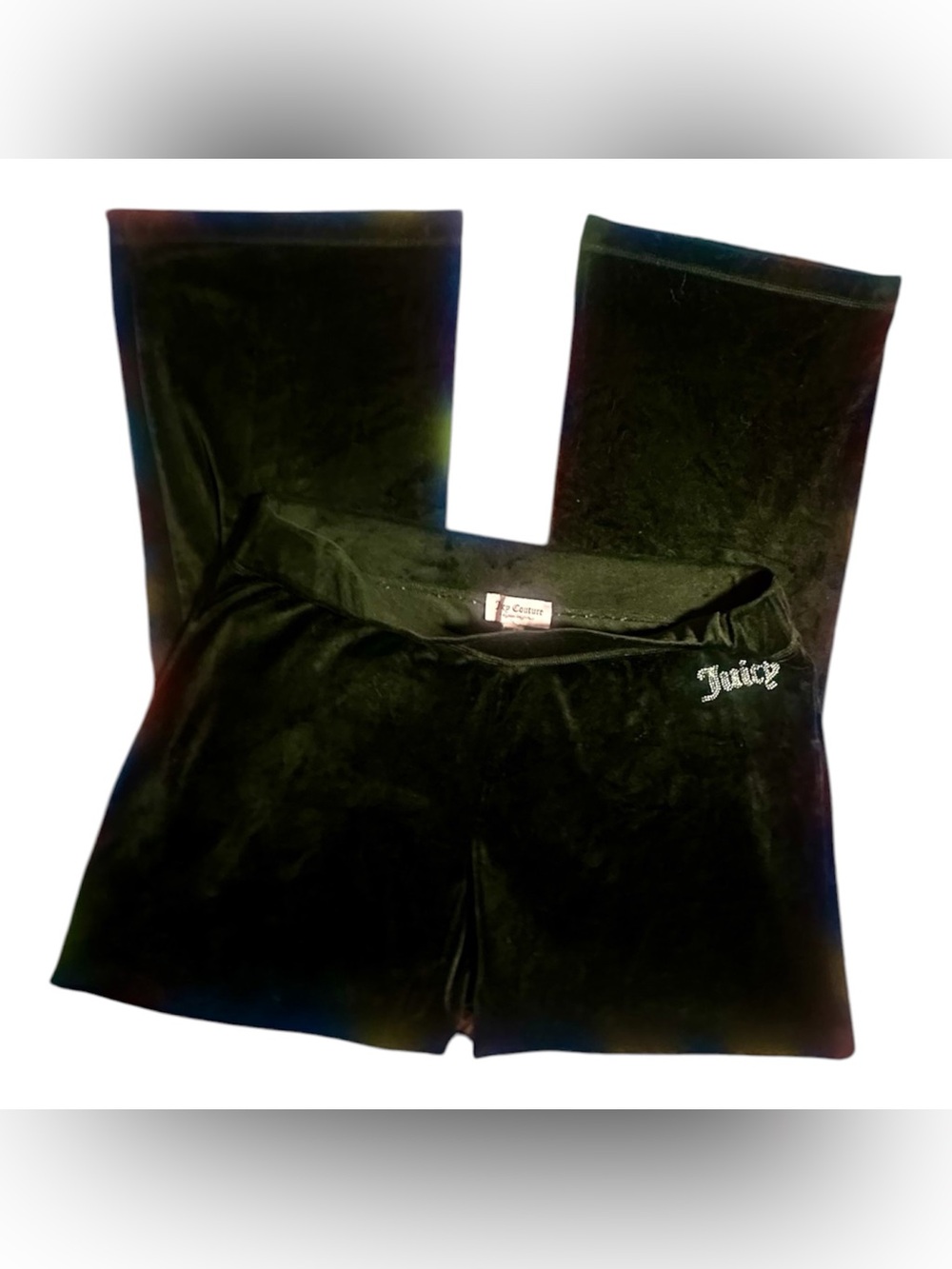 Juicy Couture Black BLING Velour Track Pants!